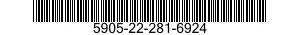 5905-22-281-6924  5905222816924 222816924