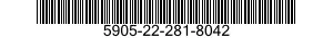 5905-22-281-8042 RESISTOR,VARIABLE,WIRE WOUND 5905222818042 222818042
