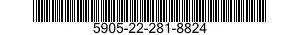 5905-22-281-8824 RESISTOR,FIXED,COMPOSITION 5905222818824 222818824