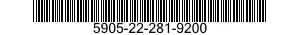 5905-22-281-9200  5905222819200 222819200