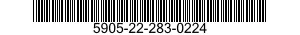5905-22-283-0224  5905222830224 222830224