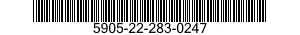 5905-22-283-0247  5905222830247 222830247
