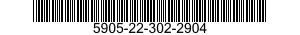 5905-22-302-2904 RESISTOR,VARIABLE,WIRE WOUND,NONPRECISION 5905223022904 223022904