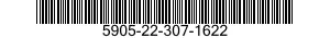 5905-22-307-1622 RESISTOR,FIXED,WIRE WOUND,INDUCTIVE 5905223071622 223071622