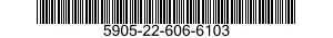 5905-22-606-6103 RESISTOR,FIXED,FILM 5905226066103 226066103