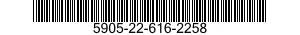 5905-22-616-2258 RESISTOR,FIXED,FILM 5905226162258 226162258