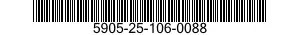 5905-25-106-0088 RESISTOR,FIXED,COMPOSITION 5905251060088 251060088