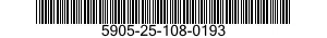 5905-25-108-0193 RESISTOR,VARIABLE,WIRE WOUND,NONPRECISION 5905251080193 251080193
