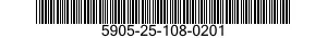 5905-25-108-0201 RESISTOR,VARIABLE,WIRE WOUND,NONPRECISION 5905251080201 251080201