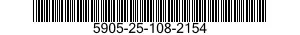 5905-25-108-2154 RESISTOR,FIXED,WIRE WOUND 5905251082154 251082154