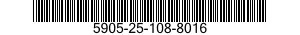 5905-25-108-8016 RESISTOR,FIXED,COMPOSITION 5905251088016 251088016