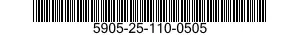 5905-25-110-0505 RING,WIPER 5905251100505 251100505