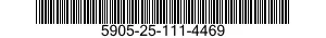5905-25-111-4469 RESISTOR,FIXED,WIRE WOUND,INDUCTIVE 5905251114469 251114469