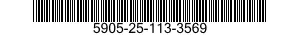 5905-25-113-3569 RESISTOR,VARIABLE,W 5905251133569 251133569