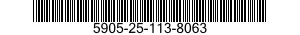 5905-25-113-8063 RESISTOR,FIXED,COMPOSITION 5905251138063 251138063
