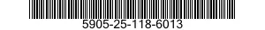 5905-25-118-6013 RESISTOR,FIXED,COMPOSITION 5905251186013 251186013