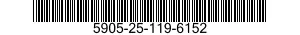5905-25-119-6152 RESISTOR,FIXED,COMP 5905251196152 251196152
