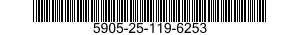 5905-25-119-6253 RESISTOR,VARIABLE,W 5905251196253 251196253