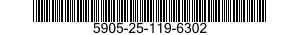 5905-25-119-6302 RESISTOR,VARIABLE,W 5905251196302 251196302