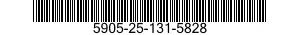 5905-25-131-5828 RESISTOR,FIXED,COMPOSITION 5905251315828 251315828