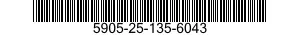 5905-25-135-6043 RESISTOR,VARIABLE,WIRE WOUND,PRECISION 5905251356043 251356043