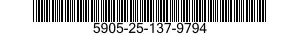 5905-25-137-9794 RESISTOR,FIXED,FILM 5905251379794 251379794