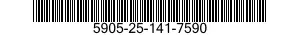 5905-25-141-7590 RESISTOR,FIXED,WIRE WOUND 5905251417590 251417590