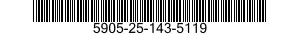 5905-25-143-5119 RESISTOR,VARIABLE,NONWIRE WOUND,NONPRECISION 5905251435119 251435119