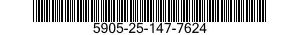 5905-25-147-7624 RESISTOR,VARIABLE,WIRE WOUND,PRECISION 5905251477624 251477624