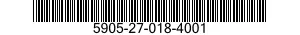 5905-27-018-4001 RESISTOR,FIXED,FILM 5905270184001 270184001