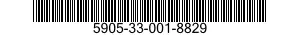 5905-33-001-8829 RESISTOR,FIXED,COMPOSITION 5905330018829 330018829
