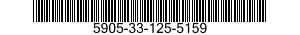 5905-33-125-5159 RESISTOR,FIXED,COMPOSITION 5905331255159 331255159