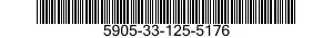 5905-33-125-5176 RESISTOR,FIXED,COMPOSITION 5905331255176 331255176