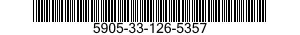 5905-33-126-5357 RESISTOR,FIXED,COMPOSITION 5905331265357 331265357