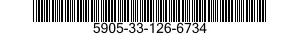 5905-33-126-6734 RESISTOR,FIXED,FILM 5905331266734 331266734