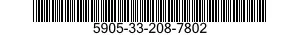 5905-33-208-7802 RESISTOR,FIXED,WIRE WOUND 5905332087802 332087802
