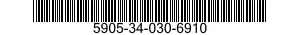 5905-34-030-6910 RESISTOR,VARIABLE,NONWIRE WOUND,PRECISION 5905340306910 340306910