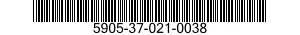 5905-37-021-0038 RESISTOR 5905370210038 370210038