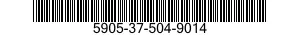 5905-37-504-9014 RESISTOR,FIXED,FILM 5905375049014 375049014