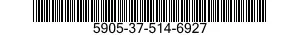 5905-37-514-6927 RESISTOR,FIXED,WIRE WOUND 5905375146927 375146927