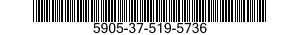 5905-37-519-5736 RESISTOR,FIXED,FILM 5905375195736 375195736