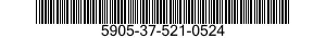 5905-37-521-0524 RESISTOR,CHIP,FIXED,FILM 5905375210524 375210524