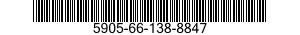 5905-66-138-8847 RESISTOR,FIXED,FILM 5905661388847 661388847