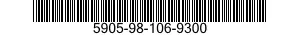 5905-98-106-9300 RESISTOR,FIXED,COMPOSITION 5905981069300 981069300
