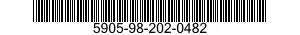 5905-98-202-0482 RESISTOR,FIXED,WIRE WOUND 5905982020482 982020482