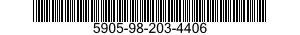 5905-98-203-4406 RESISTOR,FIXED,WIRE WOUND,NONINDUCTIVE 5905982034406 982034406