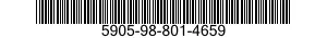 5905-98-801-4659 RESISTOR,FIXED,WIRE WOUND 5905988014659 988014659