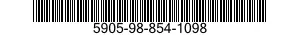 5905-98-854-1098 RESISTOR,FIXED,WIRE WOUND,INDUCTIVE 5905988541098 988541098