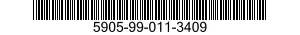 5905-99-011-3409 RESISTOR,FIXED,WIRE WOUND 5905990113409 990113409