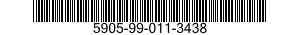 5905-99-011-3438 RESISTOR,FIXED,WIRE WOUND 5905990113438 990113438